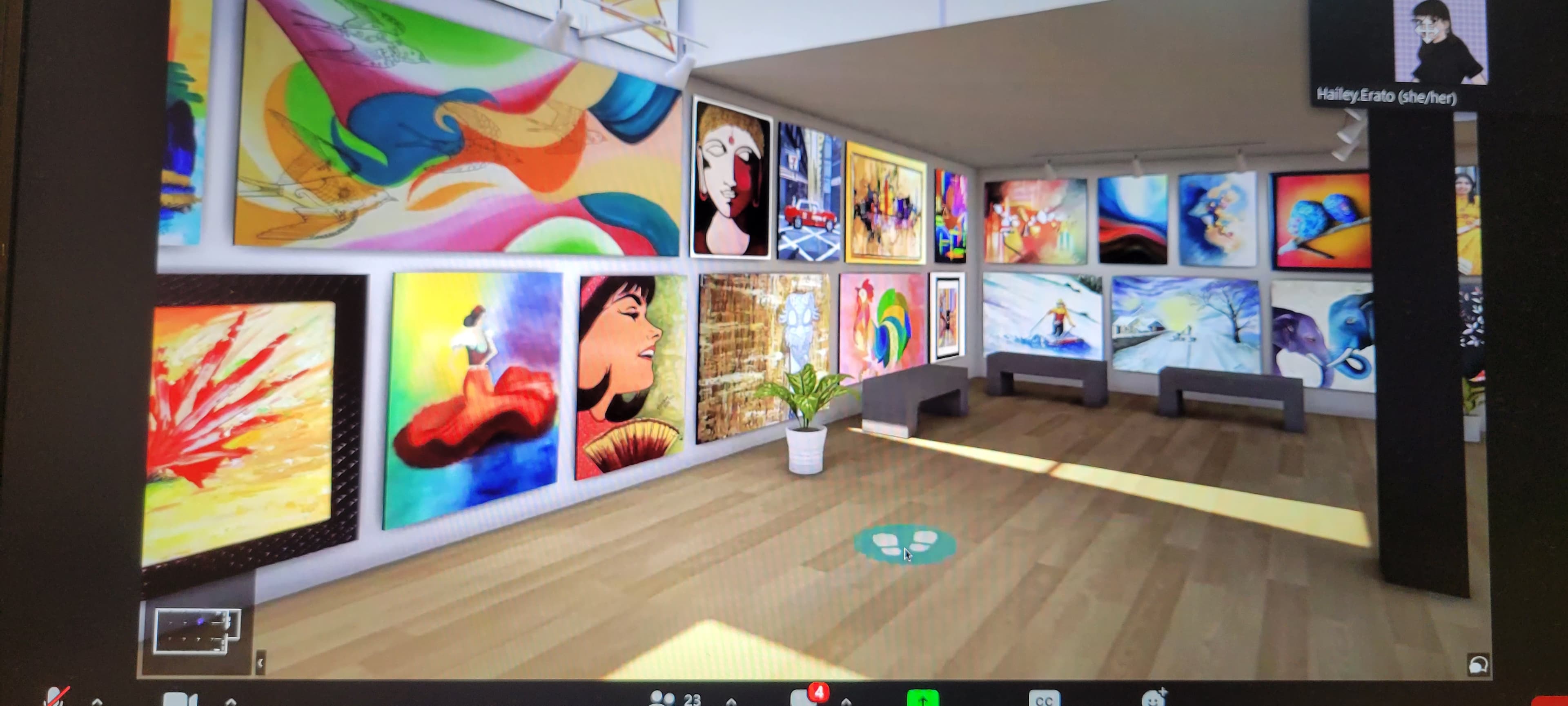 Self-Portrait with Bandaged Ear – Self-Portrait by Rakhi Vashisht