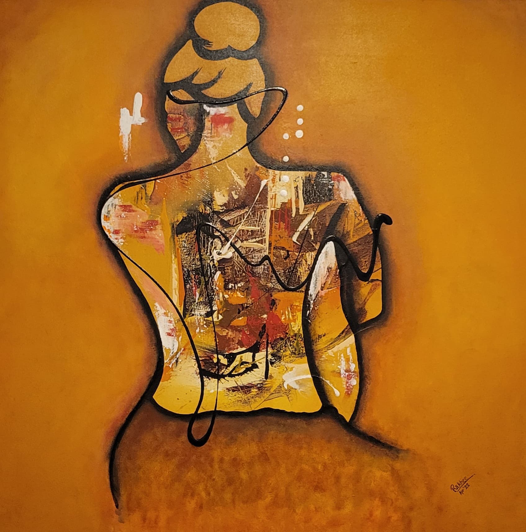 The Great Wave off Kanagawa – Woodblock Print Painting by Rakhi Vashisht