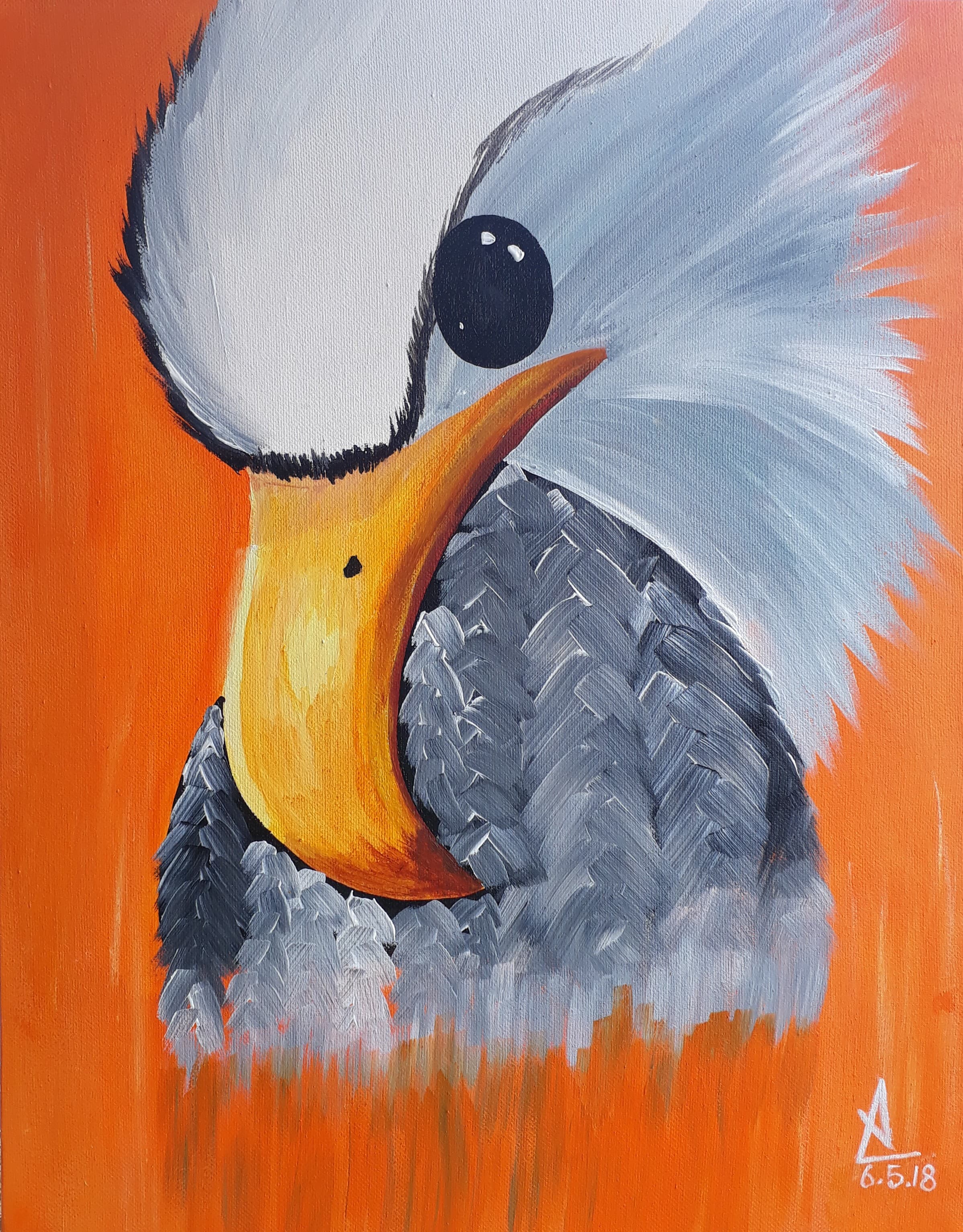 A simple painting of apples arranged on a table. by Rakhi Vashisht