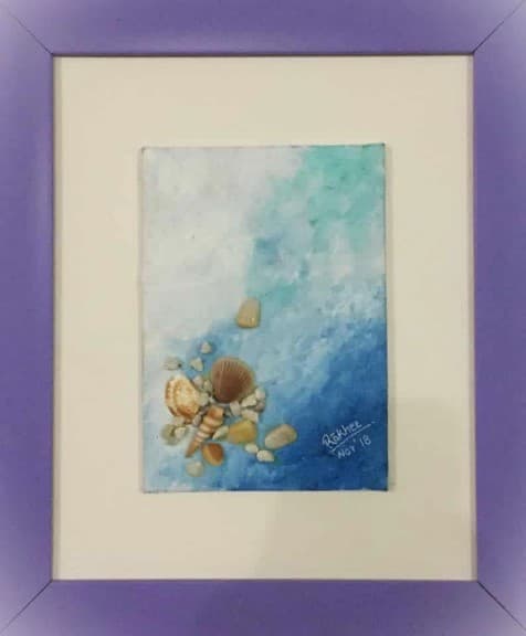 A simple painting of apples arranged on a table. by Rakhi Vashisht